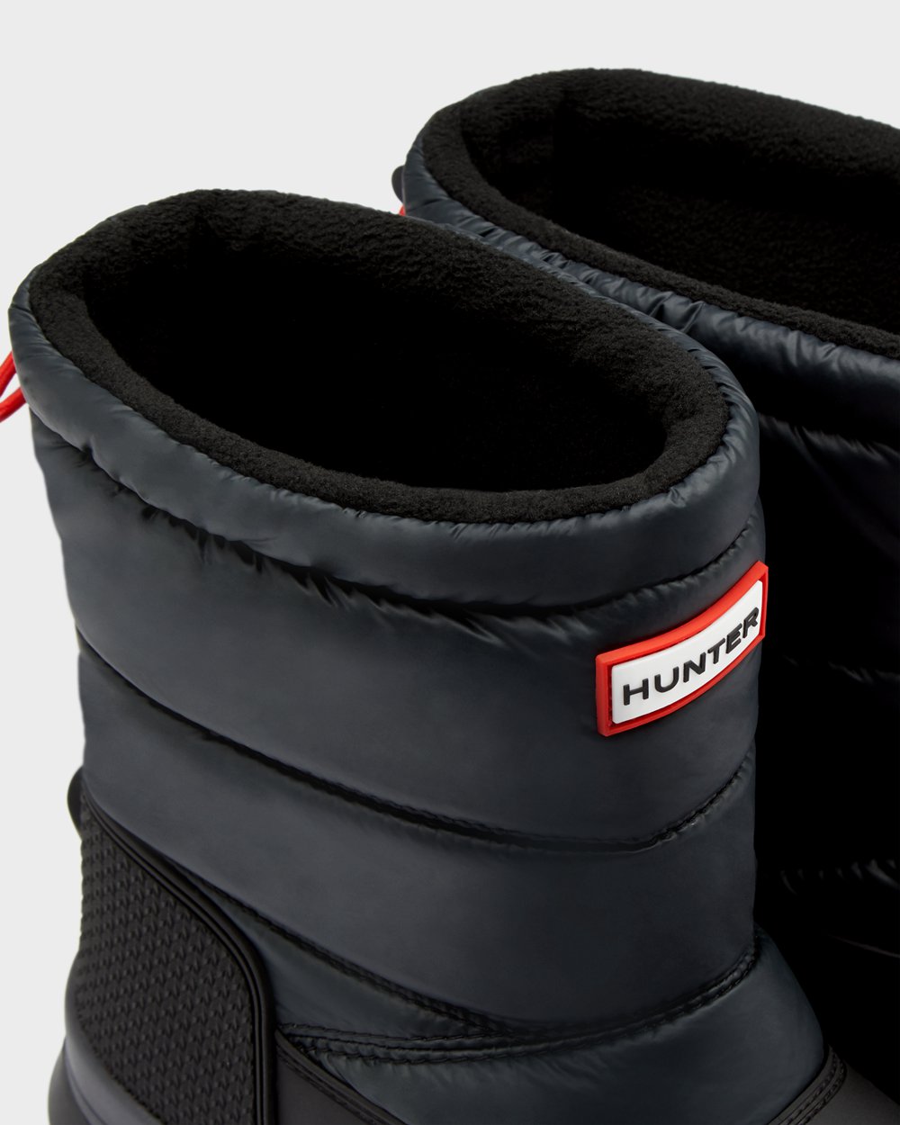 Hunter Original Insulated Short Snow Boots - Shop Online Womens Black - QKSFJP247